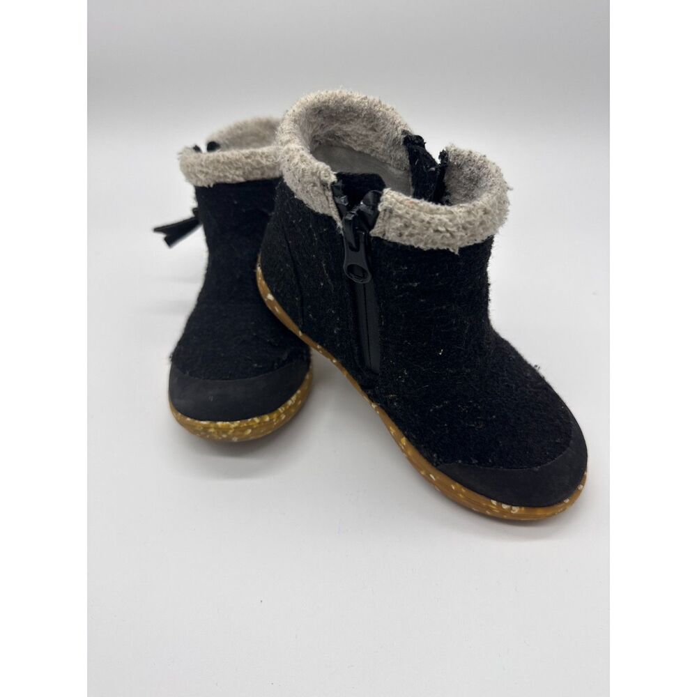 Livie and Luca Rook Fleece Lined Ankle Boots Black Toddler 10